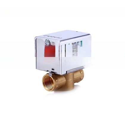 Brass DN20 2-way Motorized Zone Valve for Water Chiller FCU HVAC Electric Performance