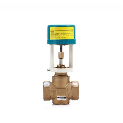 Normal Temperature 24v Linear Actuator Electric Motorized Valve for Chilled Water Control
