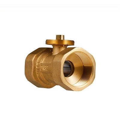 220V Power Consumption 2 Way Brass Valve for Air Conditioning PVC Motorized Ball Valve