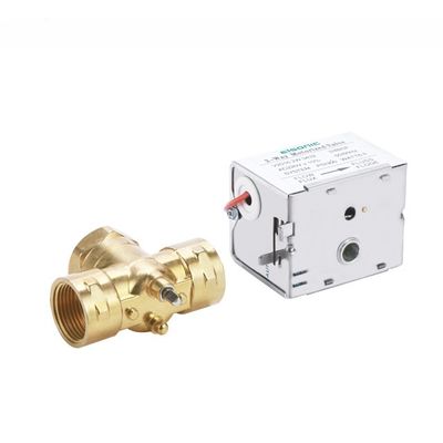 DN20 220v Digital Water Fan Coil Brass Electric Motorized Zone Valve with Brass Material
