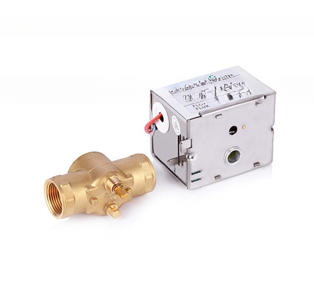 Spring Return Fan Coil Unit Motor with 3 Way Automatic Control Brass Zone Valve